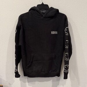 Cotton On Black Nirvana Hoodie